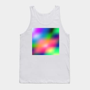 blue green red yellow  texture abstract design Tank Top